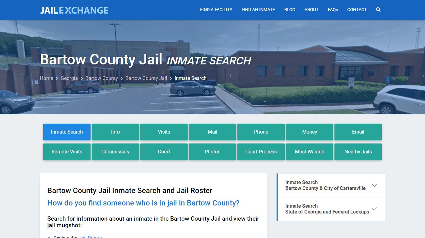 Inmate Search: Roster & Mugshots - Bartow County Jail, GA